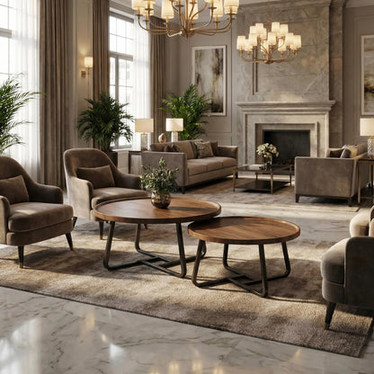 Table basse Adèle, coloris bois