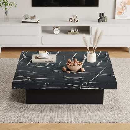 Table basse Rose carrée effet marbre, vue 6