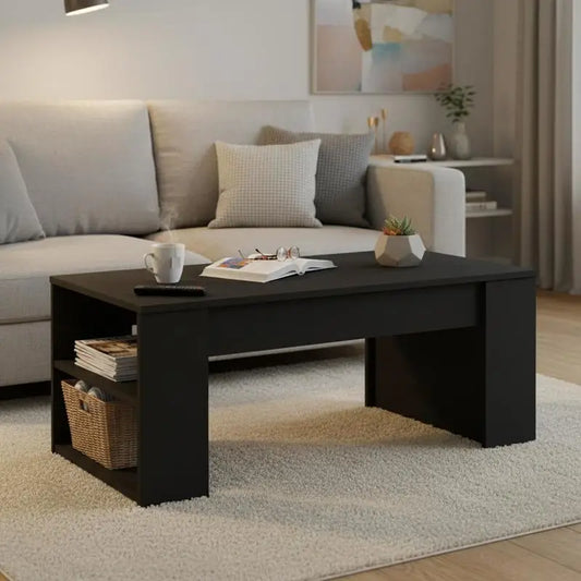 Table basse Jeanne rectangulaire noire
