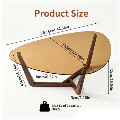 Table basse Colette dans un salon mid-century